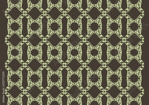 seamless pattern with floral elements.  Colorful square textile and ceramic floor design. Geometry shape abstract tie-dye wallpaper. Aztec style and Folk embroidery. Fabric texture concept.