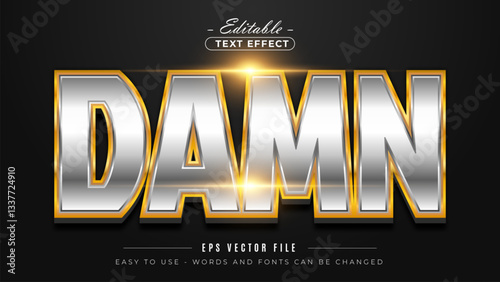 Text Damn, 3 dimension editable text effect.