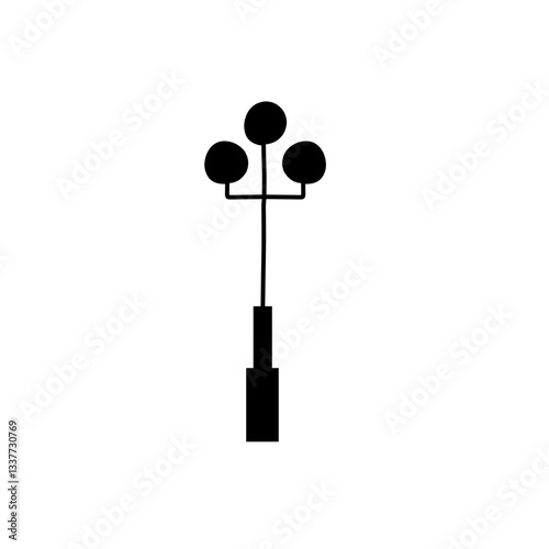 street lamp silhouette