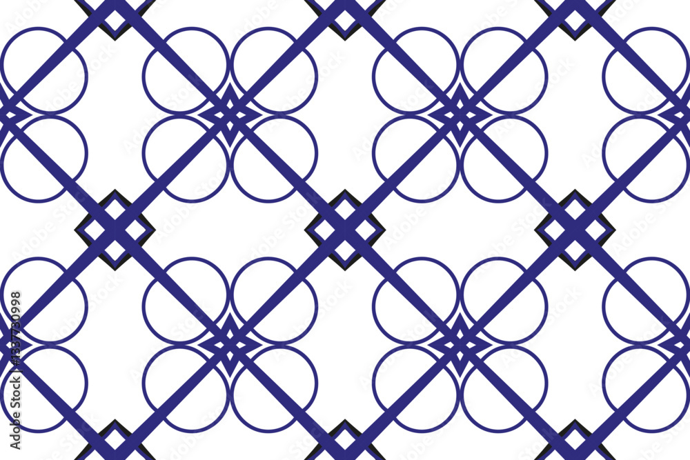 Naklejka premium Seamless pattern with geometric shape | New shape modern pattern background | Texture line pattern design with gradient color