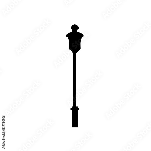 street lamp silhouette