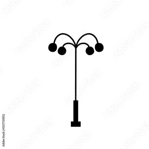street lamp silhouette