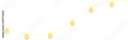 Festive New year Lights Element