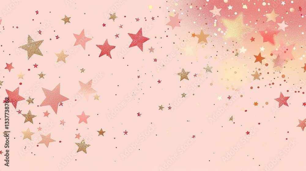 Stars - Embellished Mother's Day Background: Weaving a Tender Tribute to Mothers with Glittering Stars Stars - Embellished Mother's Day Background: Weaving a Tender Tribute to Mothers with Glittering Stars