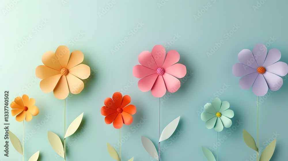 Obraz premium Vintage Flower - Embellished Mother's Day Background: Paying Tribute to Profound Motherly Love with Flowers of Bygone Years