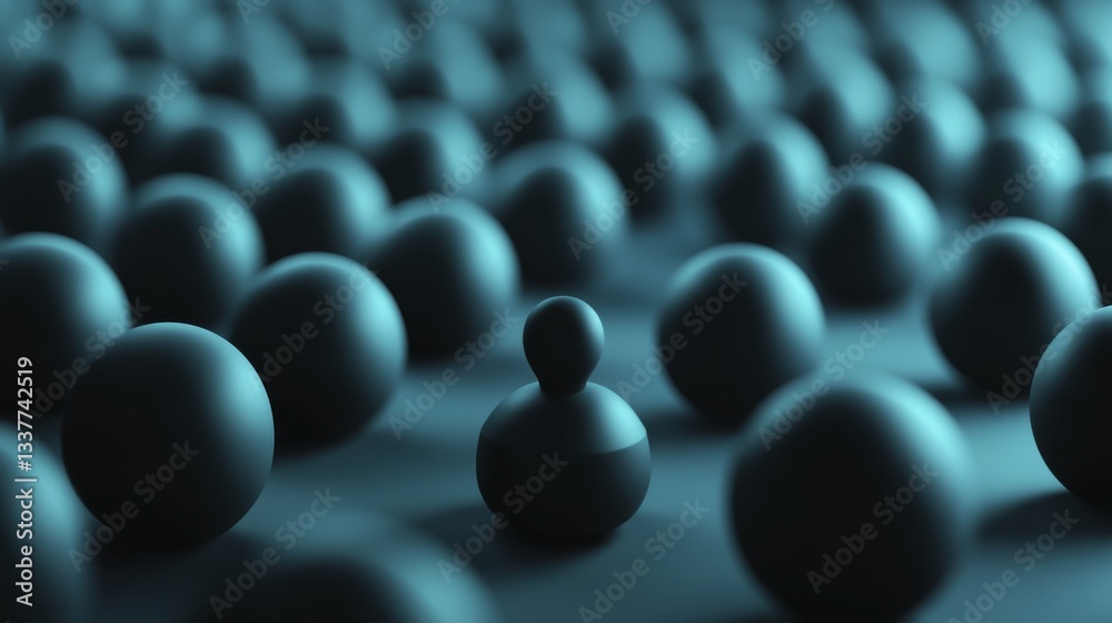 Corporate Leadership Concept with 3D Rendered Themed Symbol Corporate Leadership Concept with 3D Rendered Themed Symbol
