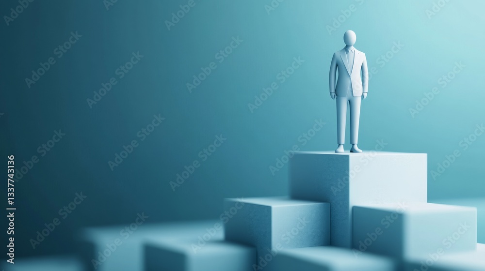 High Quality 3D Render of Professional Leadership Concept High Quality 3D Render of Professional Leadership Concept