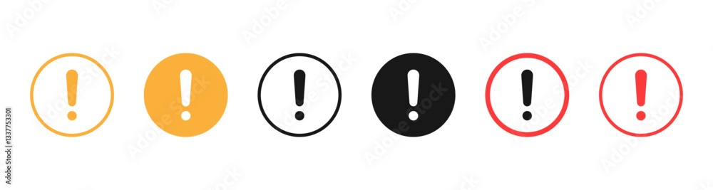 exclamation mark icon or danger, warning or attention icon symbol. risk alert line icon vector exclamation mark icon or danger, warning or attention icon symbol. risk alert line icon vector