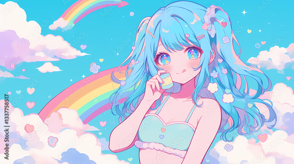 Kawaii Cute Character Colorful illustration Kawaii Cute Character Colorful illustration