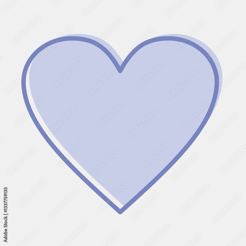 Icon heart. Valentine day celebration elements. Icons in two tone style. Good for prints, posters, logo, party decoration, greeting card, etc. Icon heart. Valentine day celebration elements. Icons in two tone style. Good for prints, posters, logo, party decoration, greeting card, etc.
