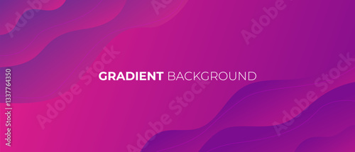 Abstract Gradient Background with Wavy Shapes, Elegant Gradient Background for Modern Design