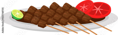 Indonesia Food Illustration