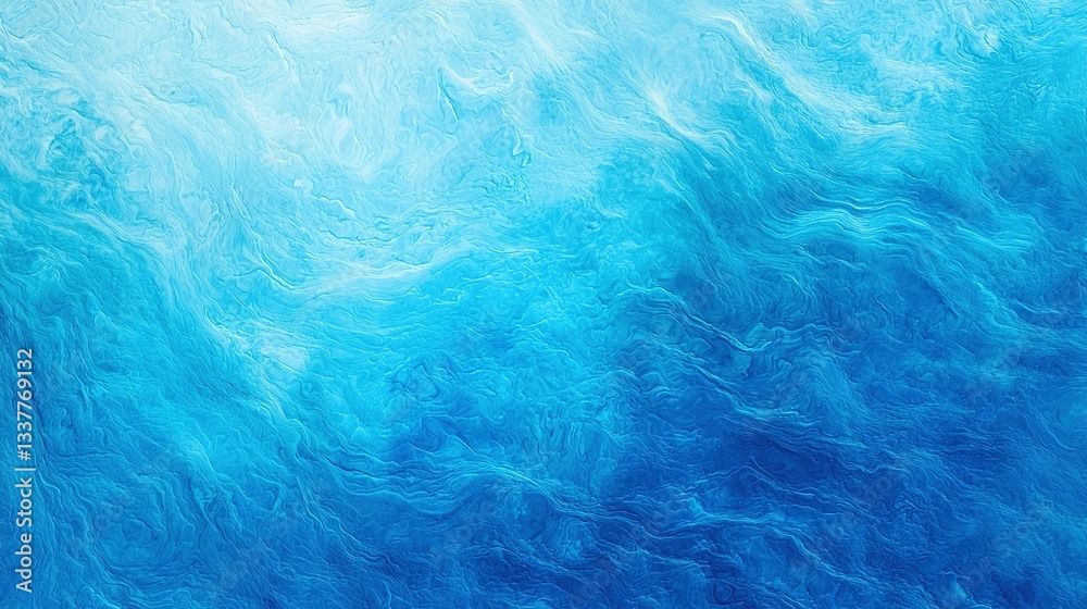 An abstract depiction of a blue and white wavy texture An abstract depiction of a blue and white wavy texture