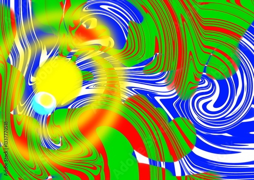 Abstract Idea of painted watercolor wallpaper or background. Backdrop of psychology emotion and confusion feeling.