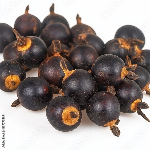 Ripe Saw Palmetto Berries - Natural Herbal Medicine Ingredient Close-Up