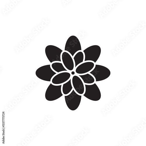 Flower icon Vector flat ,Black trendy style illustration for web and app..eps
