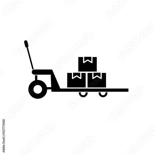 Hand pallet jack icon Vector flat, trendy style illustration for web and app..eps