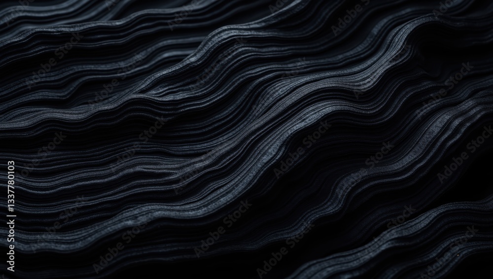 Glossy Obsidian and Onyx Waves with Dramatic Highlights and Mystery Glossy Obsidian and Onyx Waves with Dramatic Highlights and Mystery