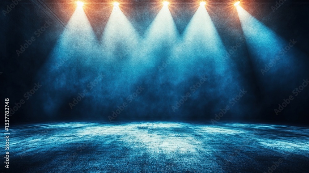 Obraz premium Textured Sports Arena Background with Dramatic Lighting Effects