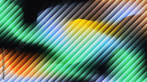 Colorful Fractal Glass Gradient Textures