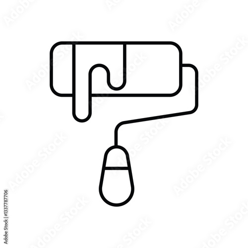 Paint Roller vector icon