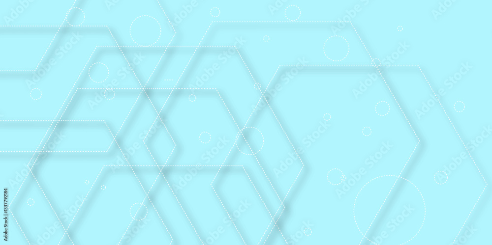 Abstract white and blue hexagon background. Abstract background template science and technology presentation, hexagonal shape with blue and soft color, for the banner, poster, business. Abstract white and blue hexagon background. Abstract background template science and technology presentation, hexagonal shape with blue and soft color, for the banner, poster, business.