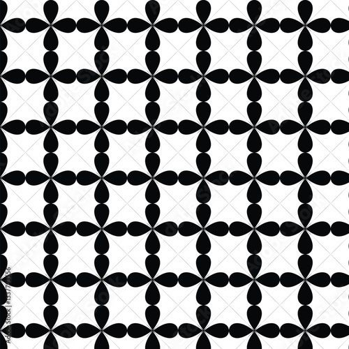 Seamless pattern monocrom vector background illustration
