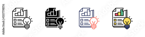 Solution Multi Style Icon Set Vector 