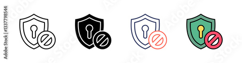 Damage Multi Style Icon Set Vector 
