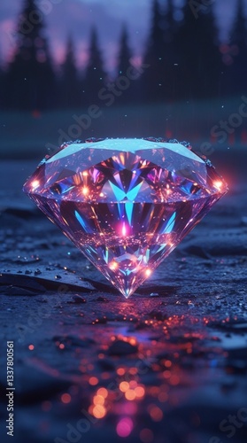 red heart beautiful with diamonds 