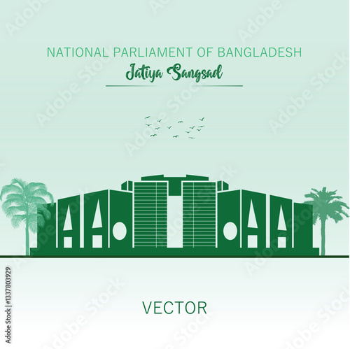 National Parliament of Bangladesh. Jatiyo Sangsad. Sangsad Vobon. Bangladesh Landmark