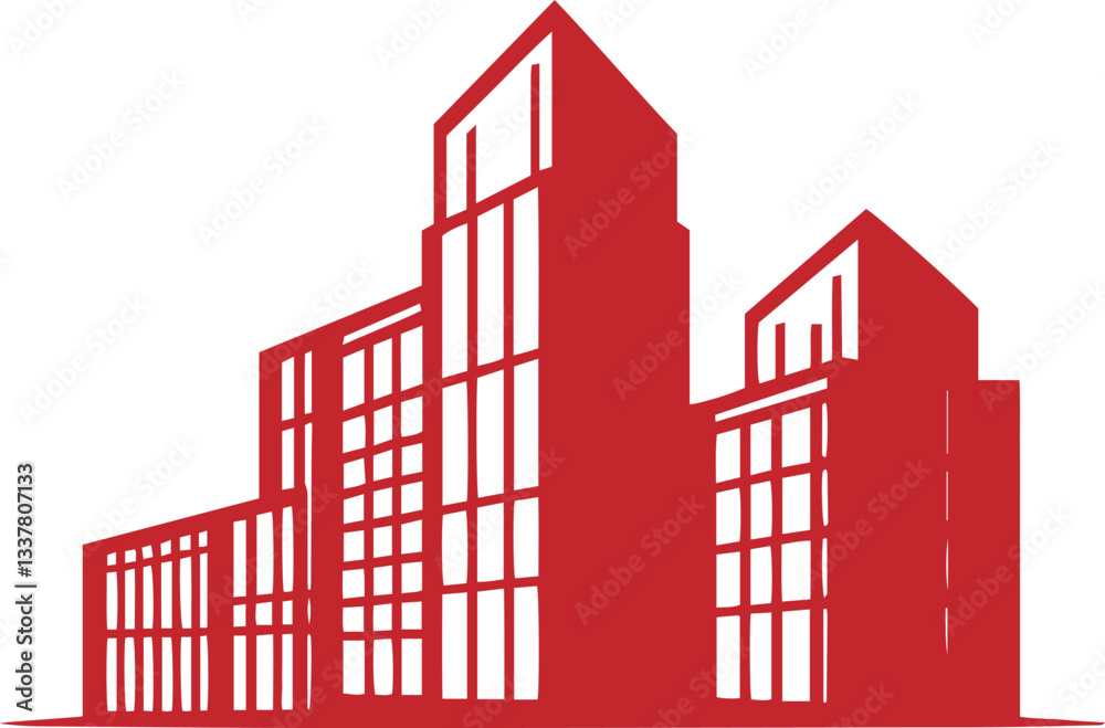 Building architecture real estate logo design line art style vector. Building architecture real estate logo design line art style vector.