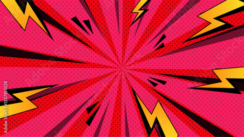 Flat comic style background