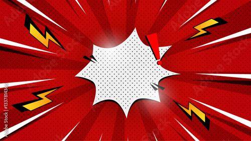 Colorful trendy comic background