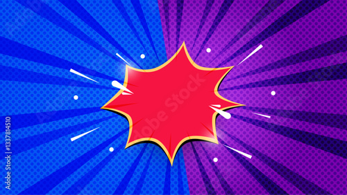 Flat comic style background