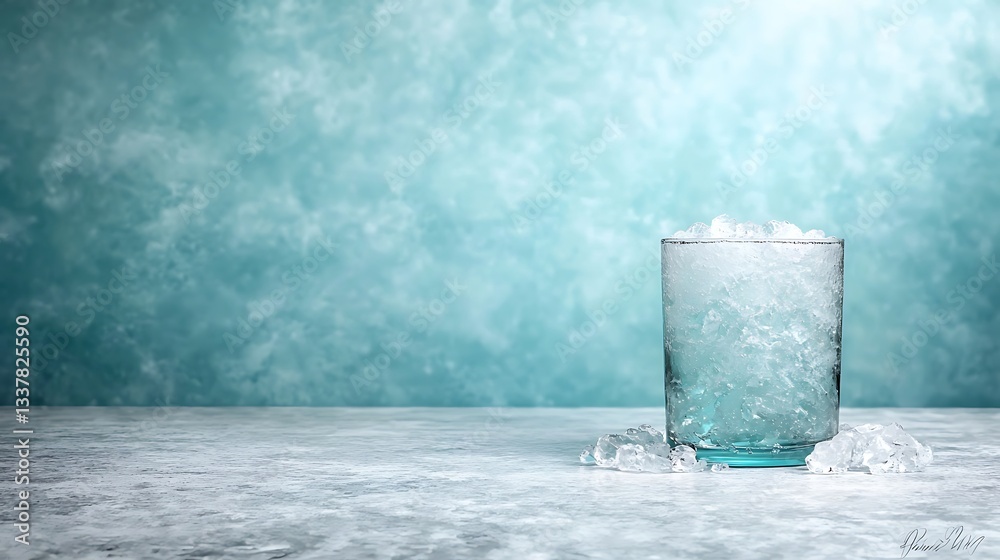 Refreshing abstract texture of ice in a glass cozy background drink content calm environment Refreshing abstract texture of ice in a glass cozy background drink content calm environment
