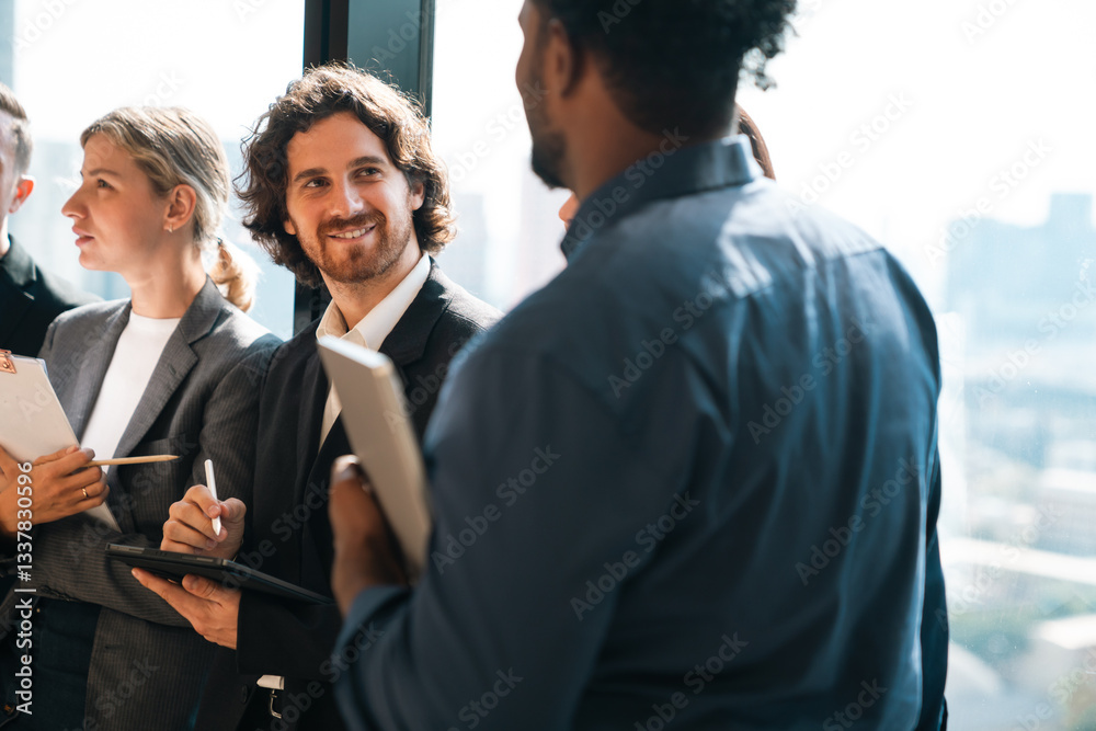 © chokniti - Professional Marketing Team, Diverse Colleagues and Businesswoman Collaborate Meeting, Brainstorming Ideas and Discussing Strategies for Project Planning, Working Together for Successful Corporate