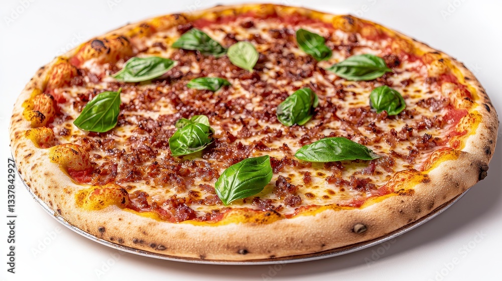 Crispy Pizza with Caramelized Bacon and Basil Crispy Pizza with Caramelized Bacon and Basil