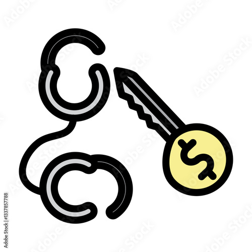 Bail Vector Filled Icon Design