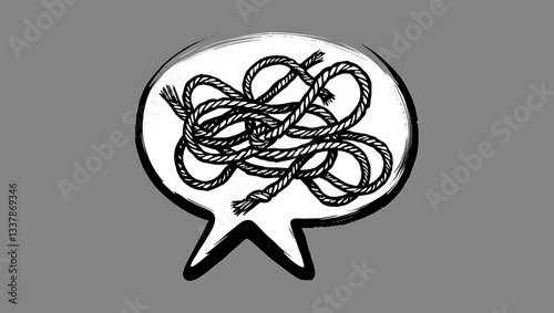 Unraveling Communication: A Metaphor in Black and White