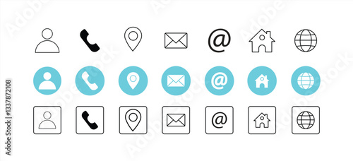Fotografija Web icon collection