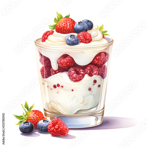 Wallpaper Mural Digital technology yogurt watercolor design illustration Torontodigital.ca