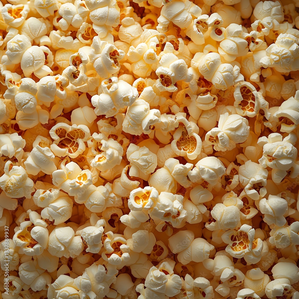 Close Up of Delicious Popcorn Texture and Pattern for Snack Background Close Up of Delicious Popcorn Texture and Pattern for Snack Background