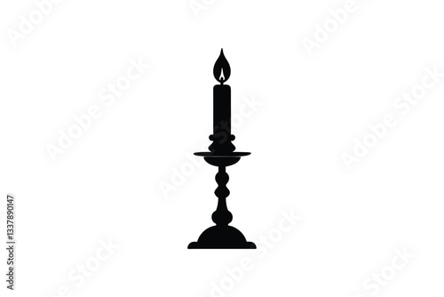 candlestick with candle
