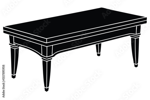 vintage wooden table