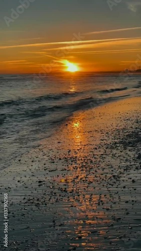 sunset at the beach