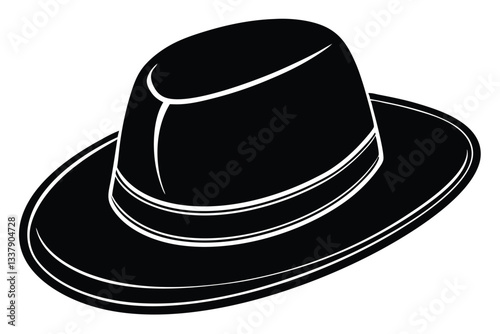 black bowler hat
