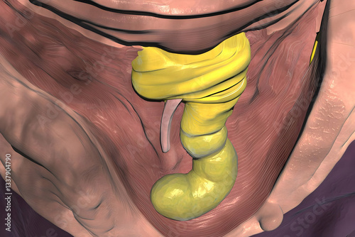3D Anatomy of Human Neck Muscles photo