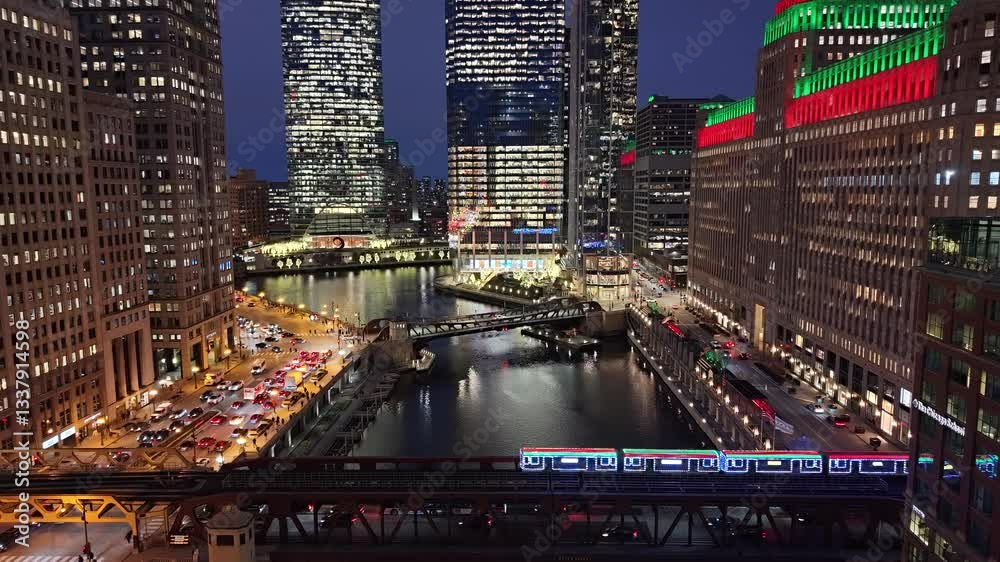 Holiday Train going through Chicago 