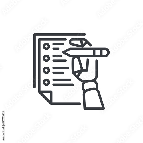 SLA Monitoring line icon